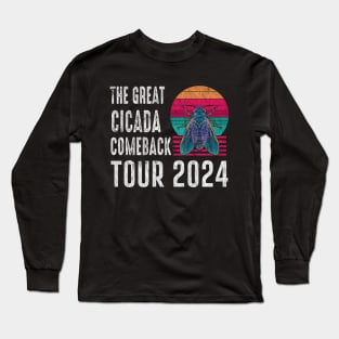 The Great Cicada Comeback Tour 2024 Vintage Long Sleeve T-Shirt